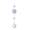 Glass Flower Hanging Ornaments PW-WG452EB-03-1