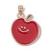 Fruit Alloy Enamel Pendants PALLOY-JF02697-3