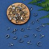 60Pcs 6 Styles 304 Stainless Steel Snap on Bails STAS-YW0002-83-5