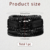 1Pc Cowhide & Imitation Leather Cord Knitted Multi-strand Bracelets AJEW-GF0011-50D-2