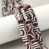 Rice Shape Tibetan Style dZi Beads Strands G-A269-A23-01-1