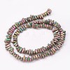 Electroplate Non-magnetic Synthetic Hematite Beads Strands G-P367-H-09-1