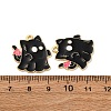 Halloween Alloy Enamel Pendants STAS-I354-01G-F-3