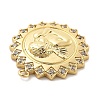 Brass Micro Pave Cubic Zirconia Pendants KK-L228-14G-01-2