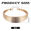 1Pc Trendy European and American Style Unique Cute Iron Cuff Bracelet for Hip-hop Rock BJEW-LP0003-30G-2
