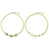 2Pcs 2 Styles Ocean Turtle Starfish Synthetic Turquoise & Natural Pearl & Glass Seed Beaded Necklaces NJEW-JN06130-03-2