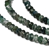 Natural Moss Agate Beads Strands G-C228-A01-3x4mm-4