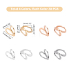 120Pcs 4 Color 304 Stainless Steel Pendant Bails STAS-UN0023-98-5