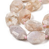 Natural Cherry Blossom Agate Beads Strands G-NH0010-H02-01-4