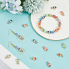 30Pcs 5 Colors Aolly Enamel Beads FIND-SC0016-34-3