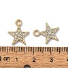 Alloy Rhinestone Pendants RB-P037-01G-03-3