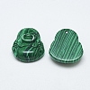 Synthetic Malachite Pendants G-T122-15B-16-2