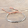 Minimalist Brass Twist Bead Braided Bead Bracelets FS-WG305E2-05-1