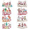 8Pcs 8 Style Christmas Decorative Wooden Door Sign FIND-SZ0005-74-1