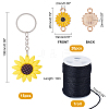 Zinc Alloy Enamel Connector Charms and Iron Resin Keychain DIY-PH0008-31-5