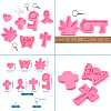 DIY Silicone Keychain Making Molds DIY-TA0008-56-19