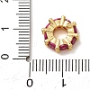 Brass Pave Cubic Zirconia European Beads CU-CBA0A9C-09G-A-3