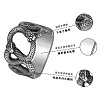 304 Stainless Steel Finger Rings for Men WG12A84-01-3