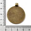 Vintage Tibetan Style Alloy Pendant Cabochon Bezel Settings X-TIBEP-M018-102AB-NF-4