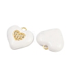 Brass Micro Pave Cubic Zirconia Pendants KK-B157-32G-3