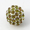 Alloy Rhinestone Beads RB-A034-10mm-A07S-1
