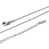 12Pcs 304 Stainless Steel Serpentine Chain Necklaces for Men Women NJEW-H093-19P-03-5