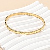 304 Stainless Steel Bangles for Women AJEW-P127-17G-2