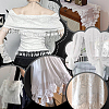 3 Yards 3 Styles Polyester Embroidery Flower Lace Trim OCOR-GA0002-05-6