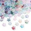 60G Baking Paint Transparent Glass Bead Caps DGLA-YW0001-63-1