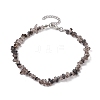 Natural Gemstone Beads Anklets AJEW-AN00583-08-1