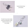 Iron Swivel Clasps with Key Rings IFIN-PH0023-12P-5