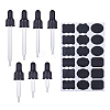 Glass Dropper Set Transfer Graduated Pipettes with Chalkboard Sticker Labels TOOL-PH0016-90-1