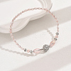 AB Color Glass & Alloy Beaded Anklets for Women HD5357-7-1