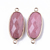 Natural Rhodochrosite Links Connectors X-G-R472-03G-2