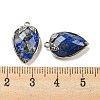 Natural Lapis Lazuli Faceted Pendants G-M431-06P-04-3