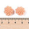 Synthetic Coral 3D Flower Rose Beads CORA-L046-C07-3