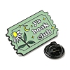 Word Ya Book Club Alloy Enamel Pins Broochs AJEW-Z023-14C-3