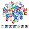 35Pcs 7 Colors Transparent Glass Beads GLAA-FH0001-68-1