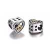 Hollow 925 Sterling Silver European Beads OPDL-L017-036TASG-2