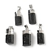 Natural Black Tourmaline Pendants G-D350-02P-1
