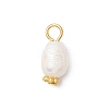 Natural Cultured Freshwater Pearl Rice Pendants PALLOY-JF03922-02-3