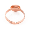 Adjustable Brass Finger Rings Components KK-WH0054-22C-RG-2