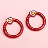 Alloy Enamel Spring Gate Rings PW-WG74BFF-01-1