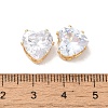 Brass Clear Cubic Zirconia Cabochons LS-STAS-M294-30C-3