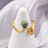 304 Stainless Steel Cuff Rings RJEW-D317-02A-G-1