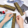 Ethnic style Embroidery Polyester Ribbons OCOR-WH0063-30B-3