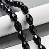 Natural Black Onyx(Dyed & Heated) Beads Strands G-P520-C06-01-2