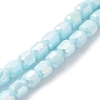 Electroplate Glass Beads Strands EGLA-K015-08E-1