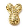 Brass with Cubic Zirconia Pendants KK-Q818-02Y-G-1