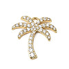 Brass Micro Pave Cubic Zirconia Pendants KK-G534-01A-G-1